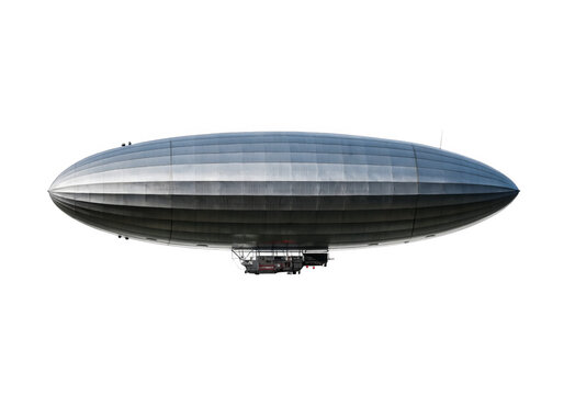 Zeppelin isolated on a transparent background.