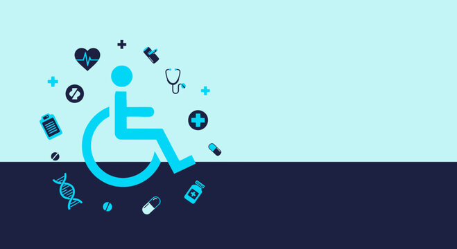 Medical Awareness Abstract, Healthcare Accessibility, Disability And Patient Care Conceptualization
