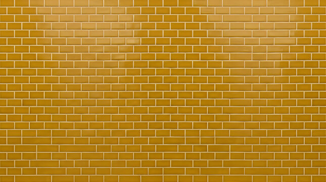 Background texture of yellow subway wall tiles for modern kitchen or bathroom interior design and professional architectural wallpaper backdrop 4k high quality surface stone res