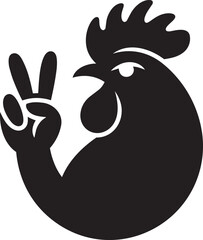 rooster vector illustration © Moniruzzaman
