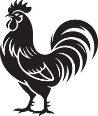 rooster isolated on white background © Moniruzzaman
