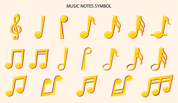music notes colection