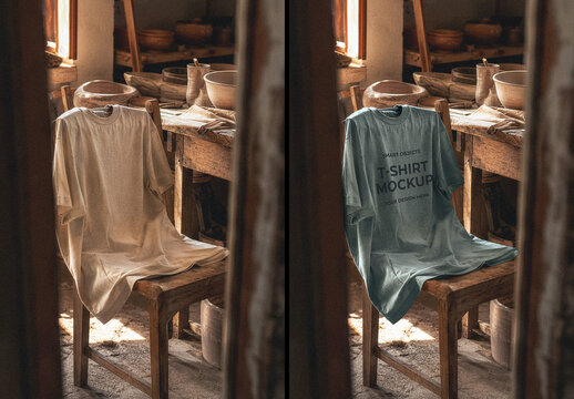 Pottery Studio T-Shirt Mockup