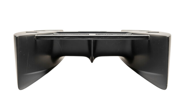 Black xbox controller with white controller and black controller on top controller.