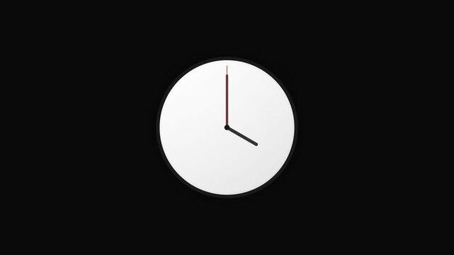 Round Wall Clock Displaying Four Oclock With Hour Hand Pointing To Four And Minute Hand Pointing To Twelve On A Dark Backdrop Symbolizing Time Passing And Punctuality For Business Concepts