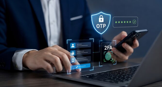 Secure Two-Factor Authentication (2FA) and OTP Verification for Enhanced Cybersecurity