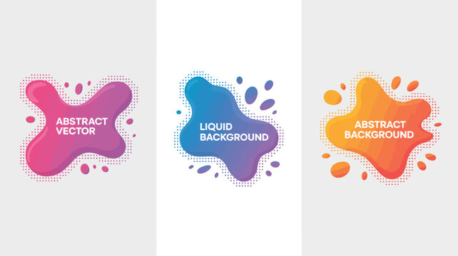 abstract fluid shapes vector illustration graphic design art modern colorful background pattern creative visual element icon symbol logo template decoration frame