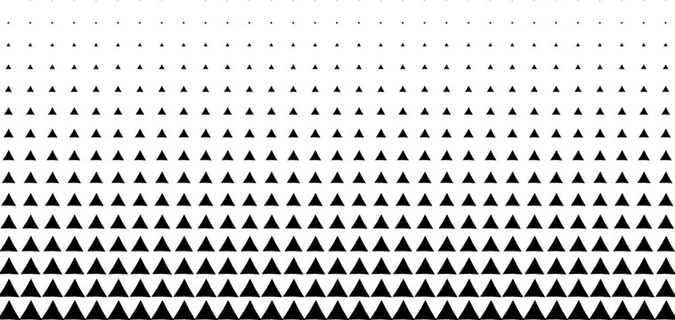 Abstract triangle pattern background with geometric monochrome gradient arrangement