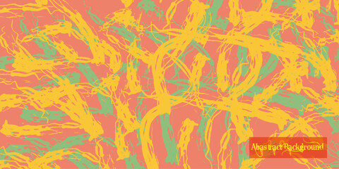 Fototapeta premium Vibrant abstract background with yellow orange and green swirling patterns
