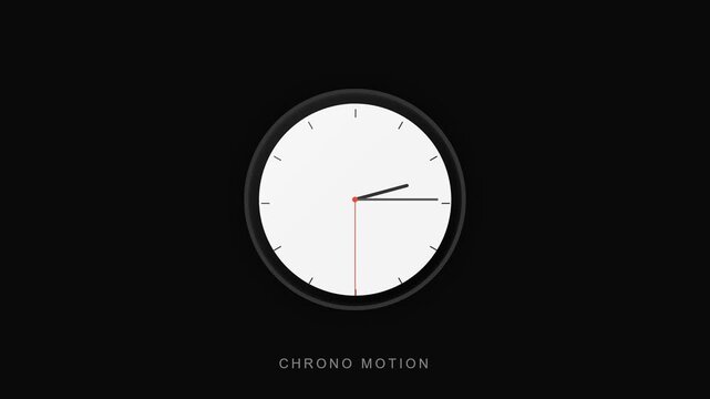 A round timepiece with a dark circular frame and a bright face displays the current time with slender hands conveying a sense of temporal progression against a moody backdrop highlighting the