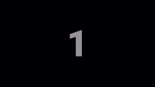 Kick Off Digital Countdown Timer for Sports Match Intro