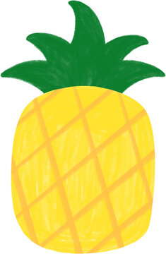 hand drawing pineapple