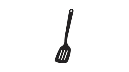 A black silhouette of a spatula. © Silfia