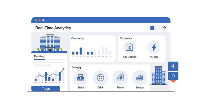Real-Time Smart Building Analytics Dashboard with Energy Monitoring and Occupancy Tracking UI