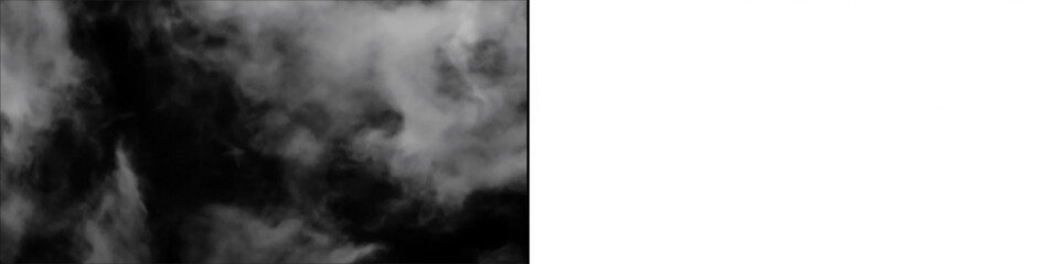 Fototapeta premium Detailed white cloud isolated on transparent background for creative graphic design and sky atmospheric effects.