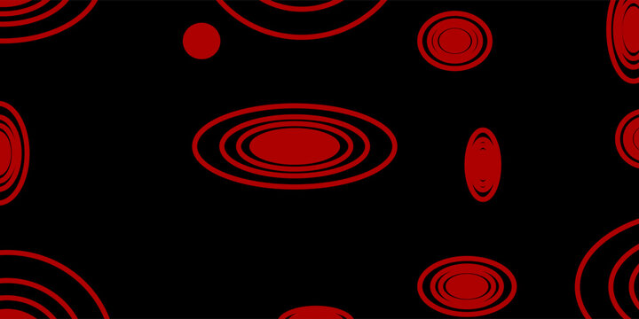 Abstract red pattern with circles. Geometry pattern for fabric. Round Circle Dots. Network Design, Technology Science, Vector Illustration. Perfect For Logo, Banner, Icon, Holiday Background.