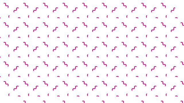 Pink Squiggle Pattern Background