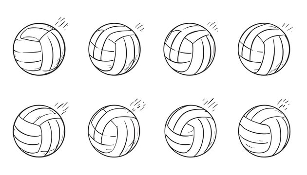 set of black and white balls