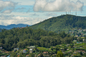 Fototapeta premium Scenic landscape in Nuwara Eliya, Sri Lanka, Asia