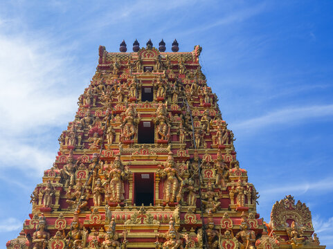 Sri Muththumari Amman Kovil hindu temple in Nuwara Eliya, Sri Lanka, Asia