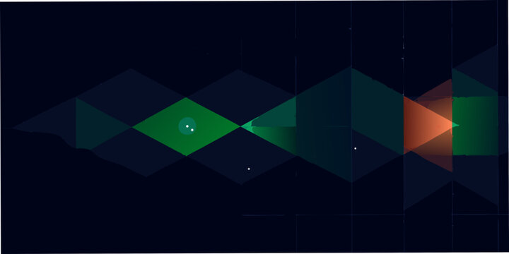 geometric mountain peaks on dark background triangle