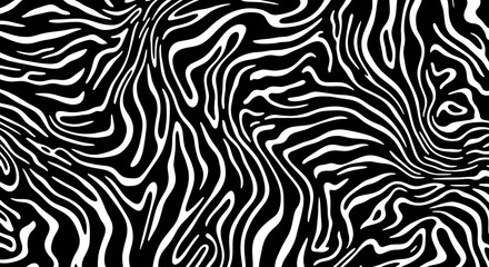 Fototapeta premium Zebra animal print pattern black and white