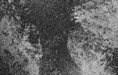 Obraz premium This abstract monochrome texture background features intricate organic ripple formations, distressed metallic details, and fluid marble patterns.