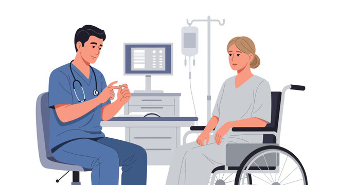 Medical Consultation Demonstrating Healthcare, Illness, Disability, and Healthcare Delivery