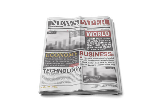 Newspaper Mockup for Corporate Branding and Packaging Design