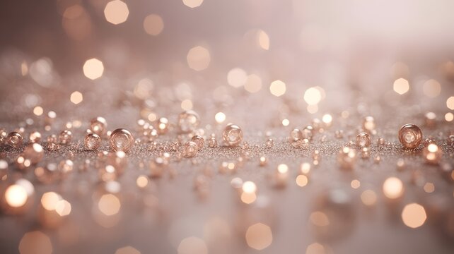 sparkling beads on glittery surface photo glitter shiny bokeh light effect background