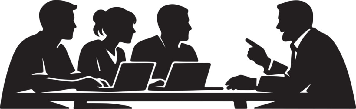 Manager Interviewing Candidates For Job Position
