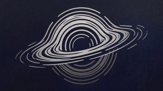 Abstract Black Hole Illustration &ndash; Cosmic Phenomenon