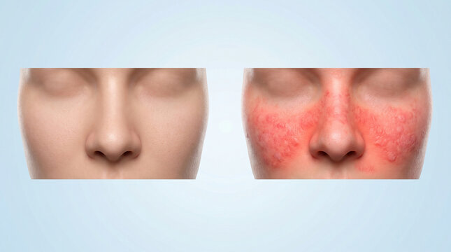 Malar Rash Butterfly Rash Face Lupus Rosacea Symptoms