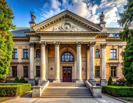 Grand classical building entrance