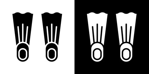 Fins Icon Set Multiple Style Collection © Arjuna