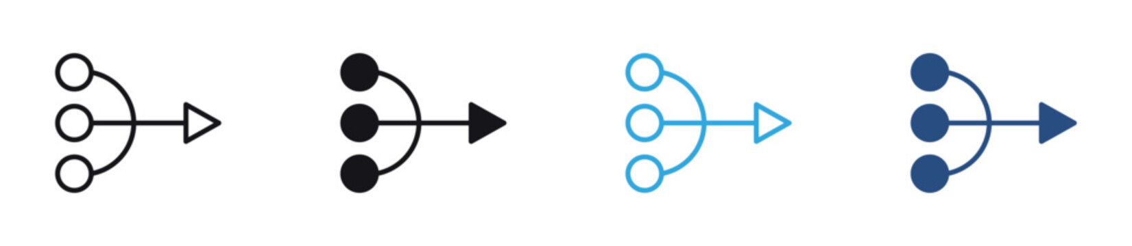 Simplify Icon. Minimal symbol representing simplification, optimization, and streamlined process. Vector illustration.
