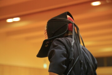 Martial artist stands in quiet readiness © 용환 김