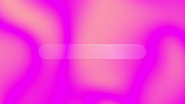Beautiful transparent rounded rectangle glass frame background, realistic liquid glassmorphism user interface, blurred animated UI design loop