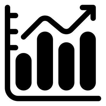 Statistics icon for analytics, data and reporting