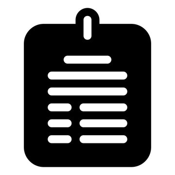 Summary icon for report, analytics and overview