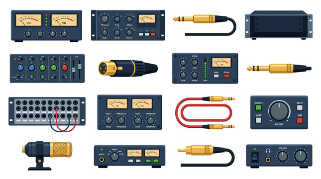 Audio equipment studio devices.