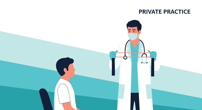 Medical Examination and Consultation in a Private Practice with a Healthcare Professional