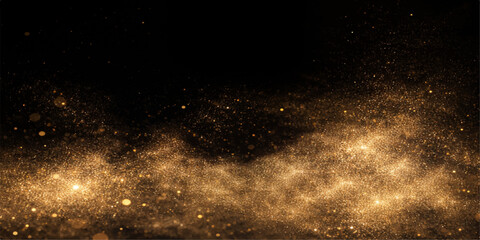 An abstract supernova explosion of light in the dark cosmos reveals a bright nebula and starry galaxy dust across the black universe © Kazim