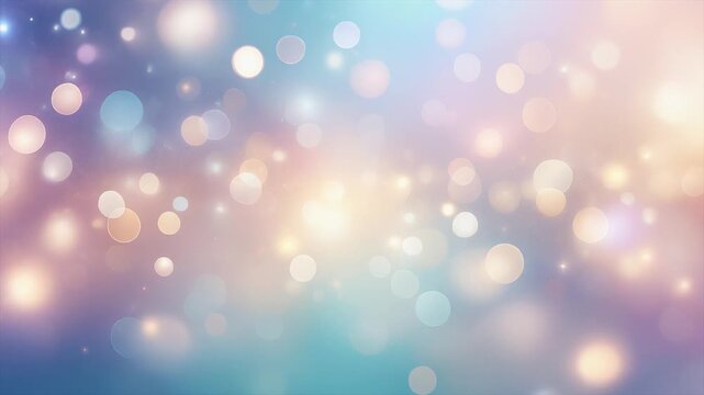 Soft cosmic bokeh lights dissolving gently smooth gradient background floating cinematic ambience