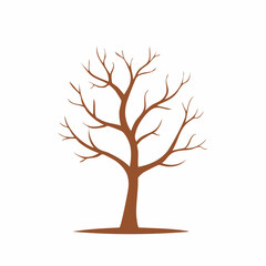 Fototapeta premium Bare Tree Silhouette