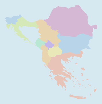 Balkans Political Map