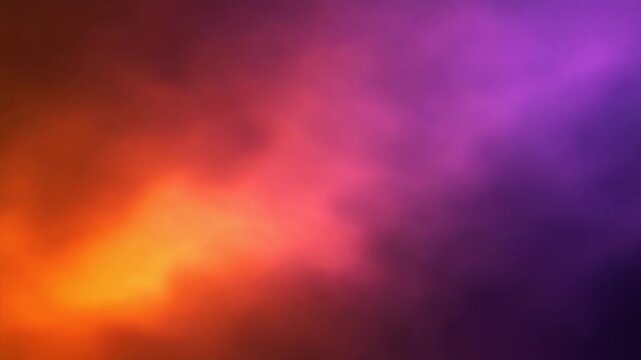 Soft color bloom gradient shifting fire orange cosmic purple cinematic ambience