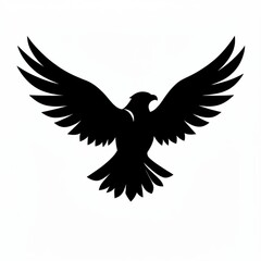 Fototapeta premium dove of peace eagle with wings eagle in flight