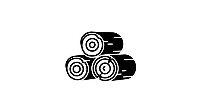Stack of Logs Vector Icon