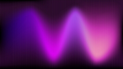 Naklejka premium Abstract digital soundwave background, Purple pixelated frequency bars, glowing electronic signal visualization for music and technology